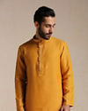 Sunrise Orange Placket Detailed Kurta Set image number 0